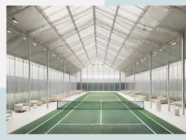 Строительство теннисных кортов в Чайковском