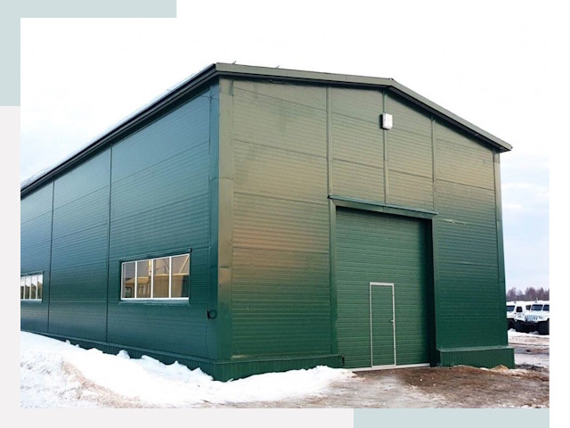 Двускатные ангары в Чайковском