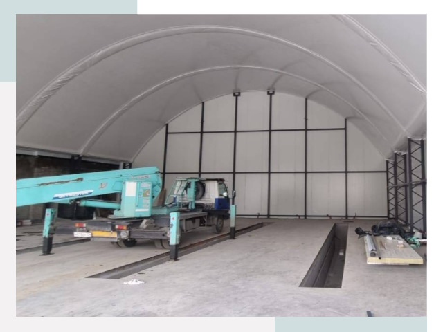 Внутреннее оснащение ангаров в Чайковском