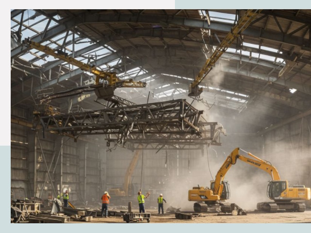 Демонтаж ангаров в Чайковском от 607 руб. за м²